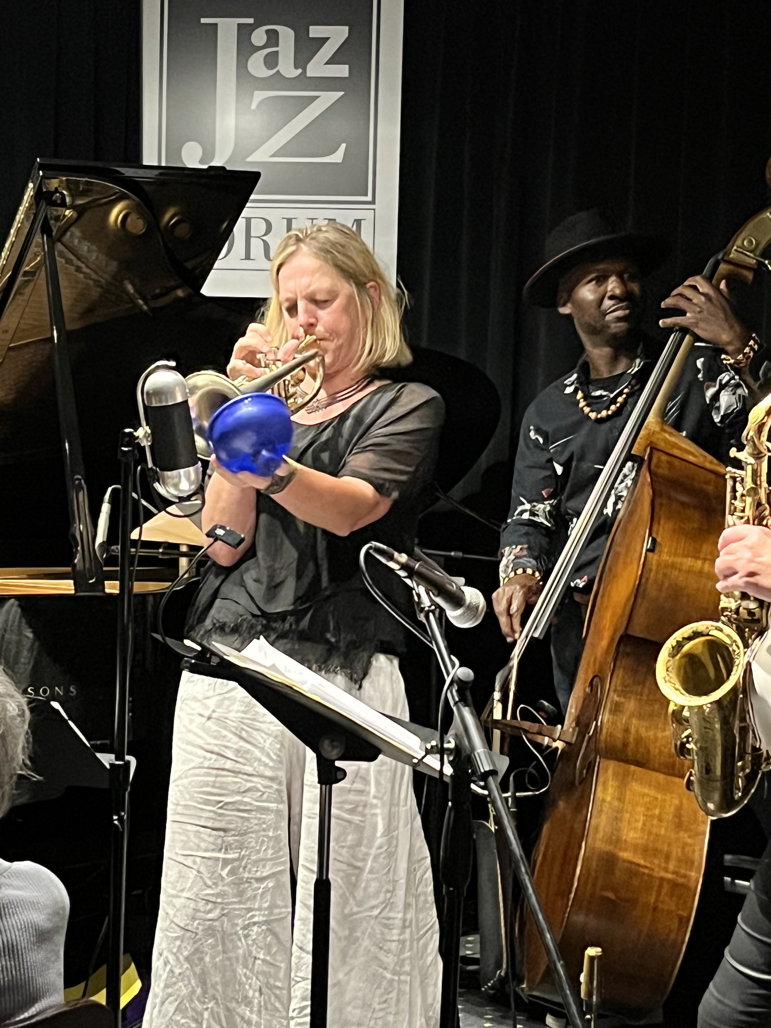 Ingrid Jensen on muted trumpet