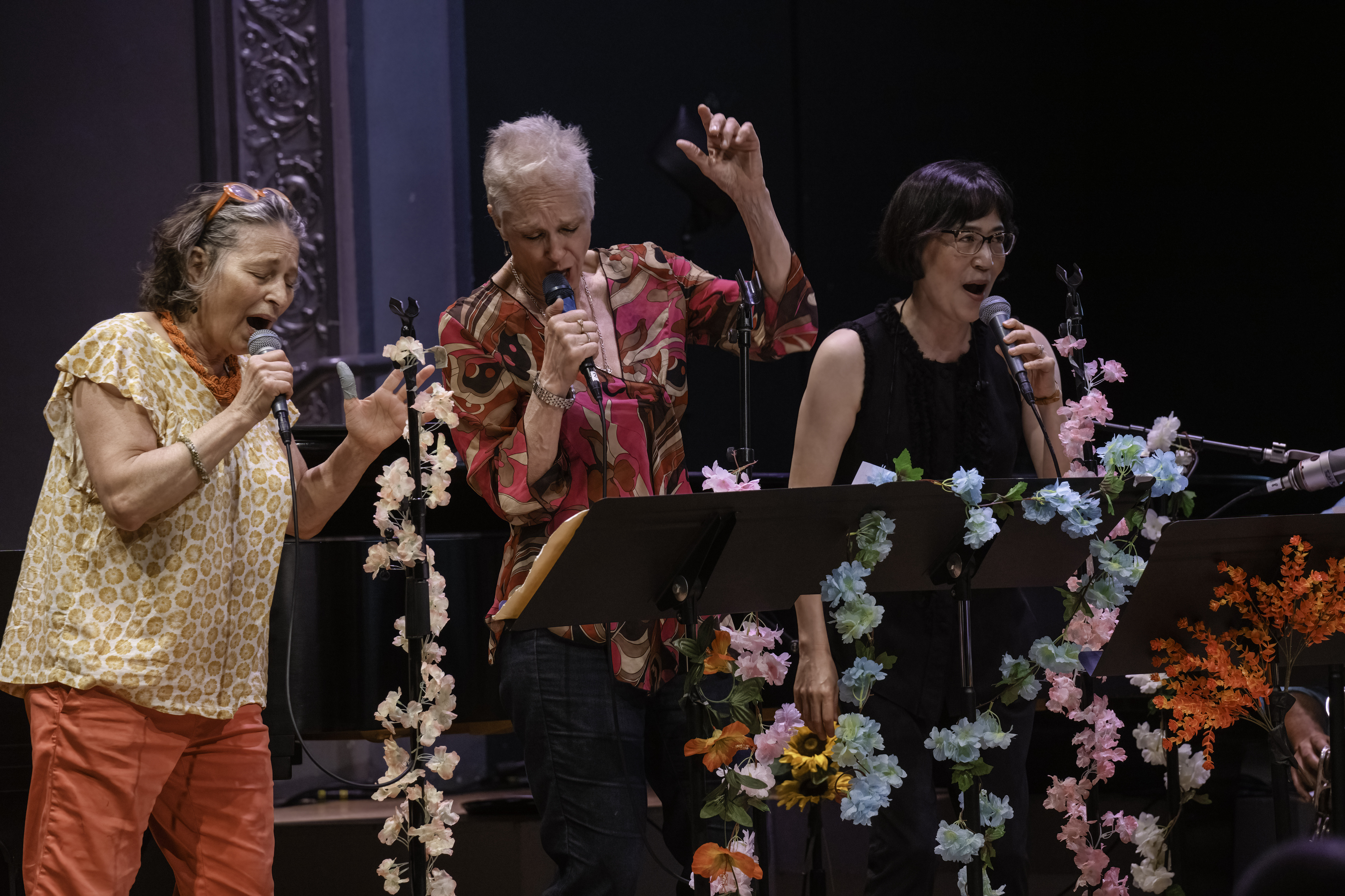 Patricia Nicholson, Ellen Christi, and Kyoko Kitamura Celebrating William Parker at the Vision Festival 2024