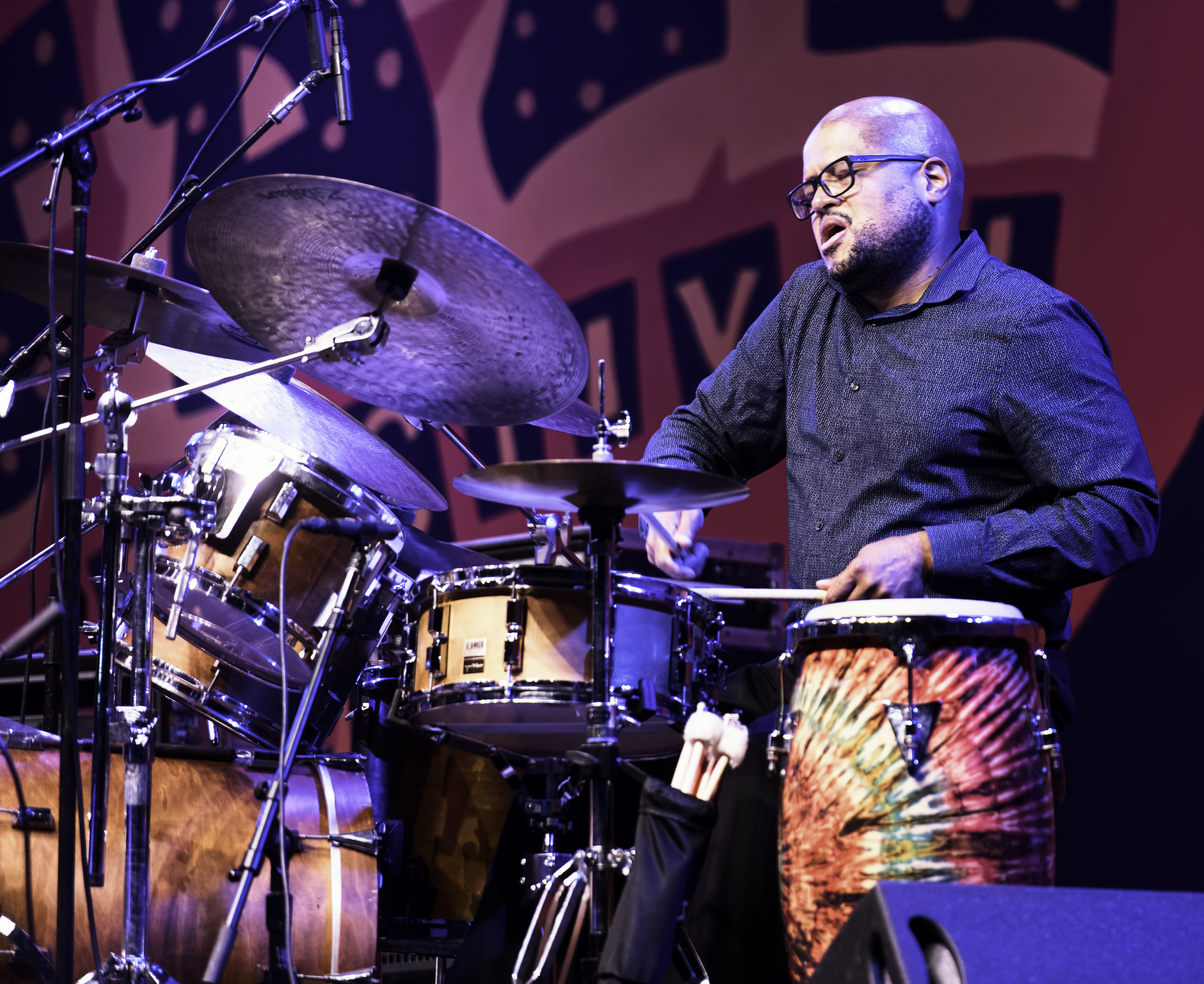 Alvester Garnett with Regina Carter's Simply Ella at the Monterey Jazz Festival