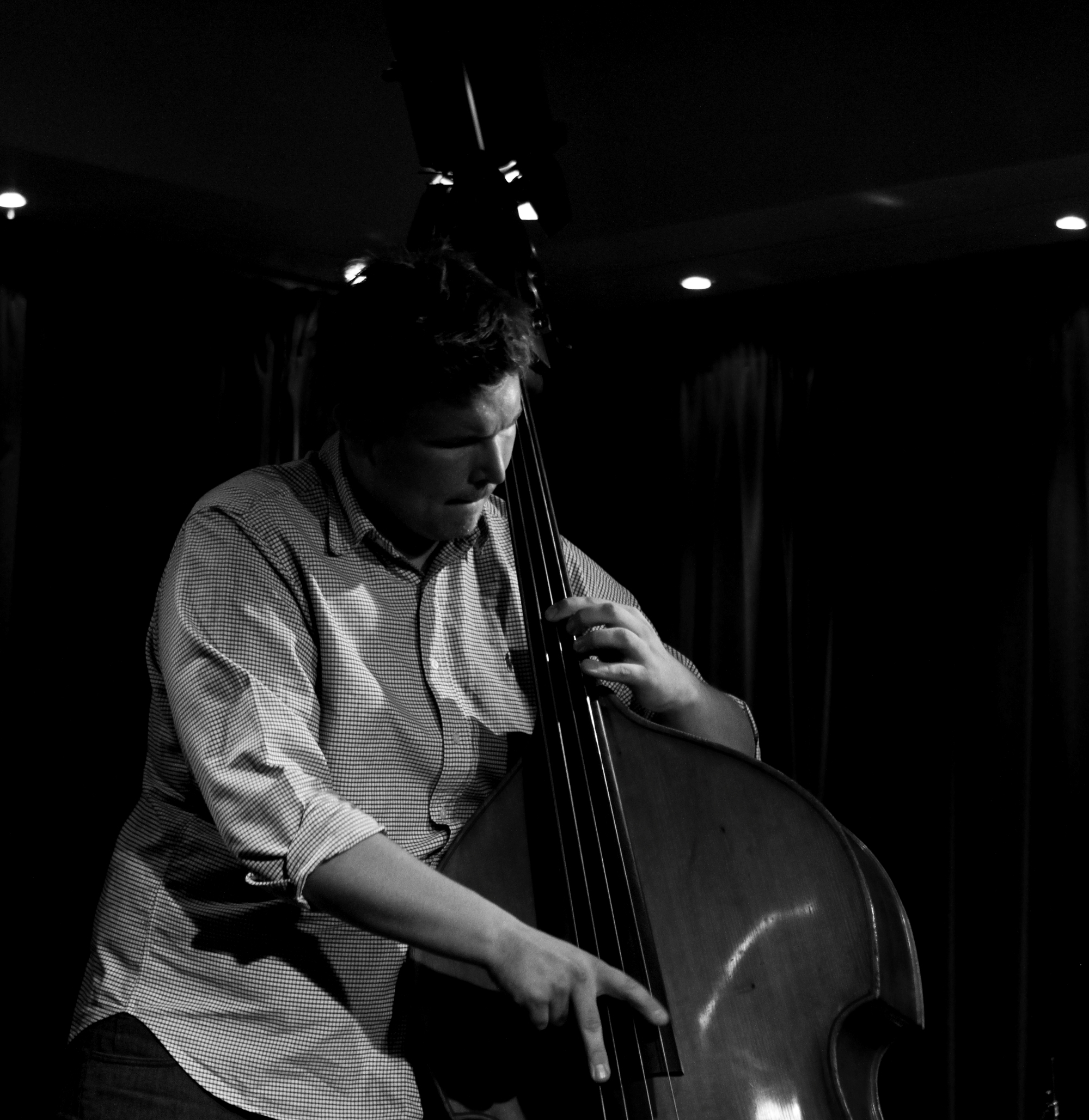 Alan Wykpisz, Bass on Bass2012 in Jazzhus Montmartre, Copenhagen, Denmark