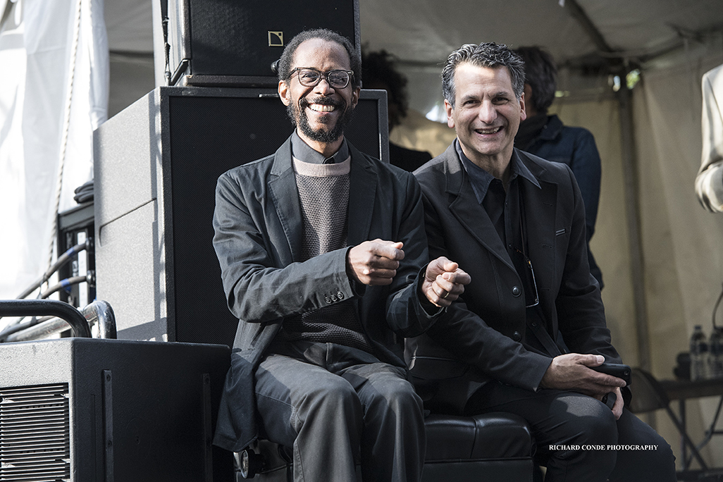 Brian Blade and John Patitucci at the 2017 Detroit Jazz Festival