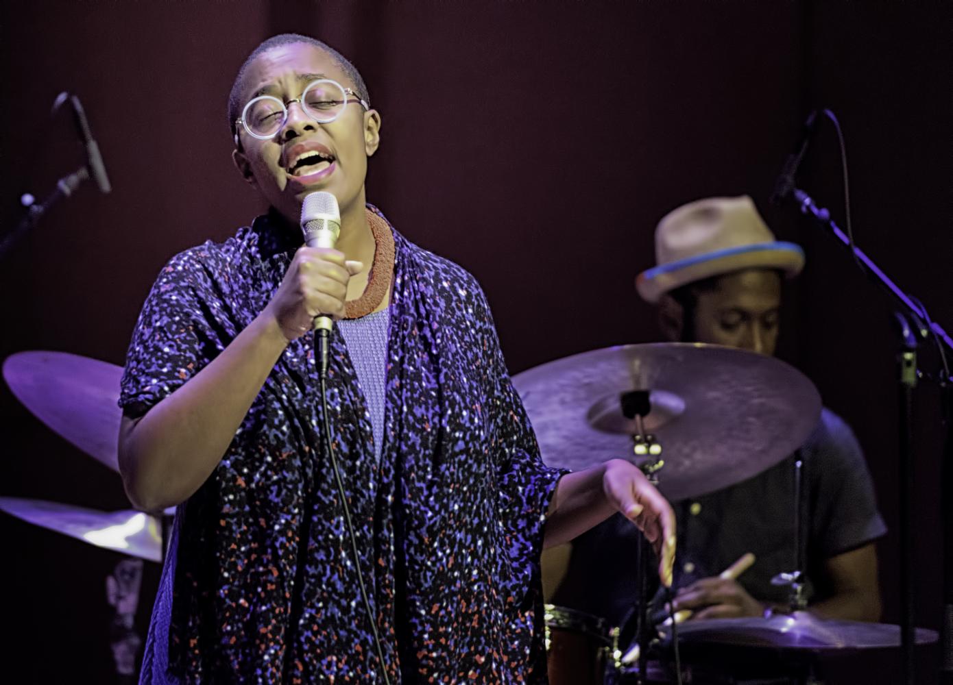 Cecile McLorin Salvant and Lawrence Leathers at the Musical Instrument Museum (MIM) in Phoenix