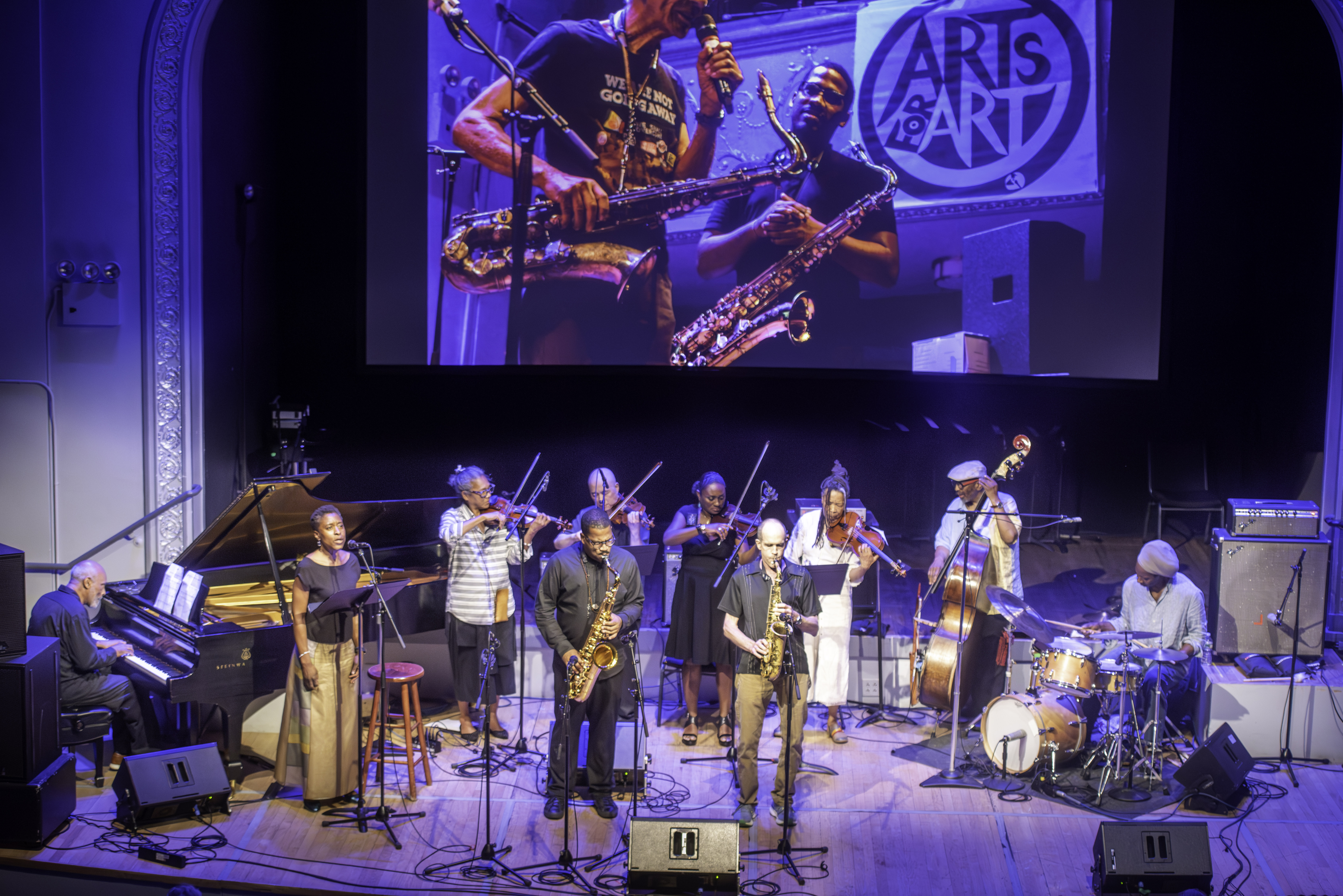 at the Edward "Kidd" Jordan Memorial Concert at Roulette in Brooklyn