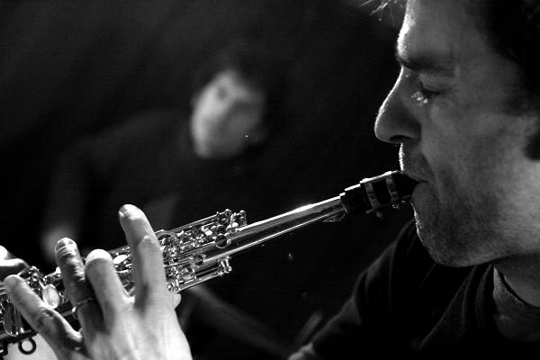 Christophe Turchi and Rodolphe Loubatiere During a Jam Session at the Cave Du Sud Des Alpes, Geneva, Switzerland, 2005