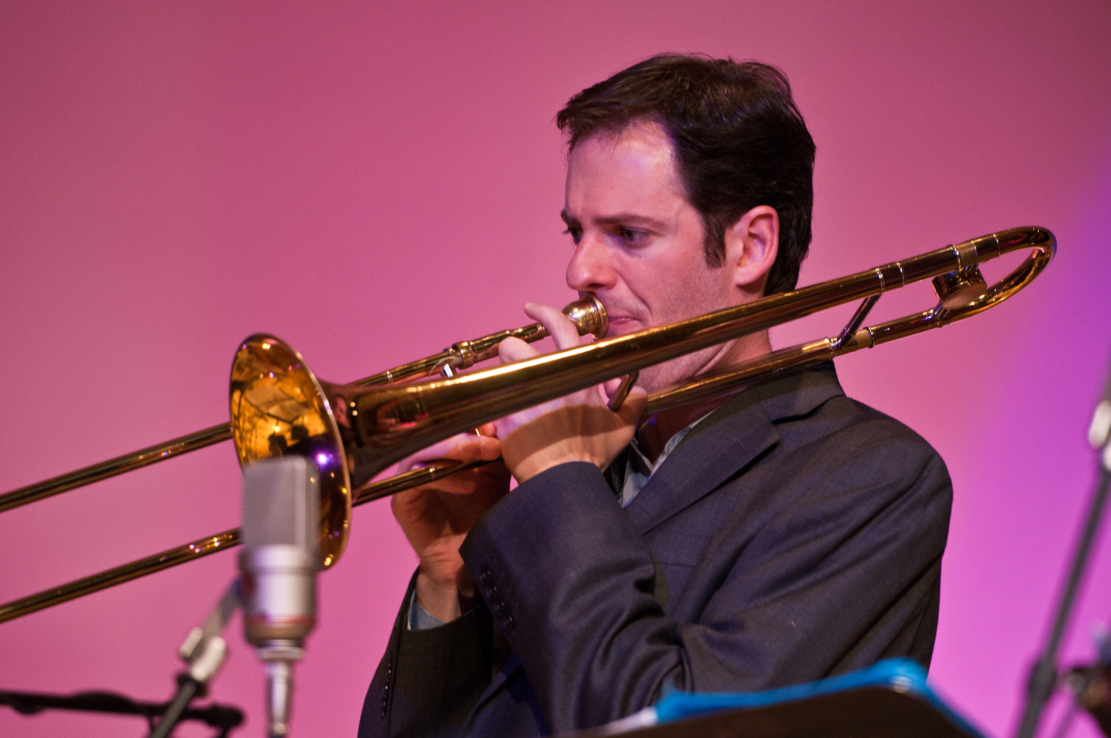 Joel Yennior with the Either/Orchestra at the New School for Jazz