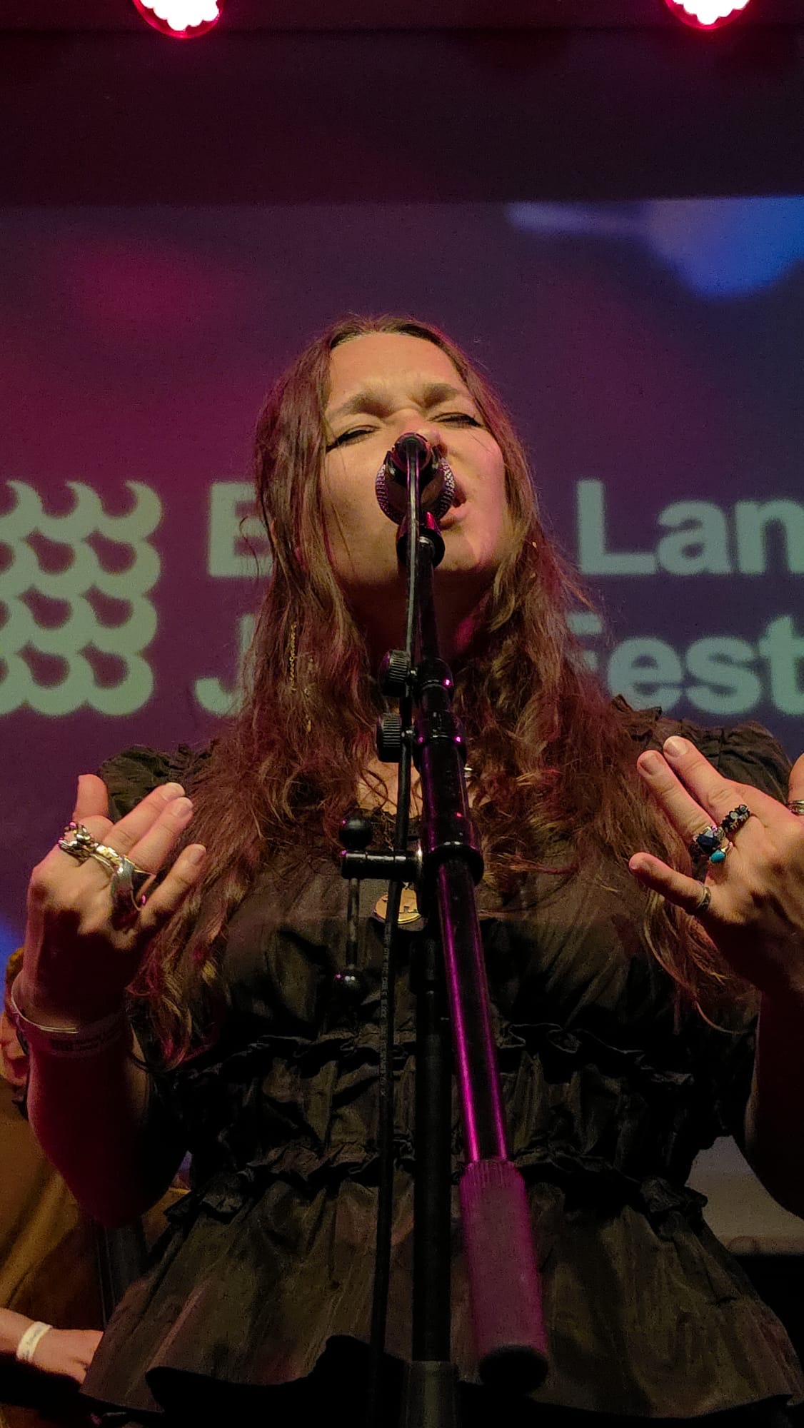 Plumm peforming with the Levitation Orchestra