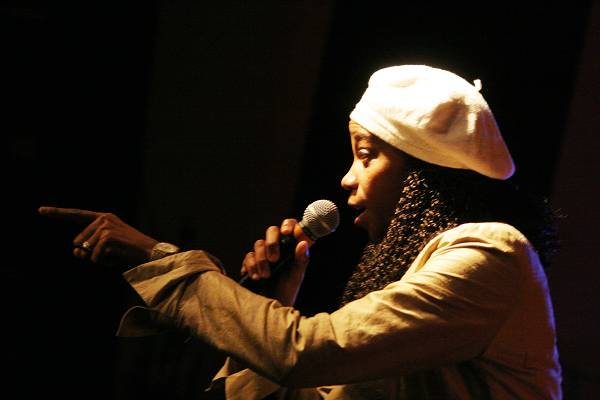 Ondina Duany with "Batambo"at the Kilimandjaro Festival, Thonon-Les-Bains, France, 2005