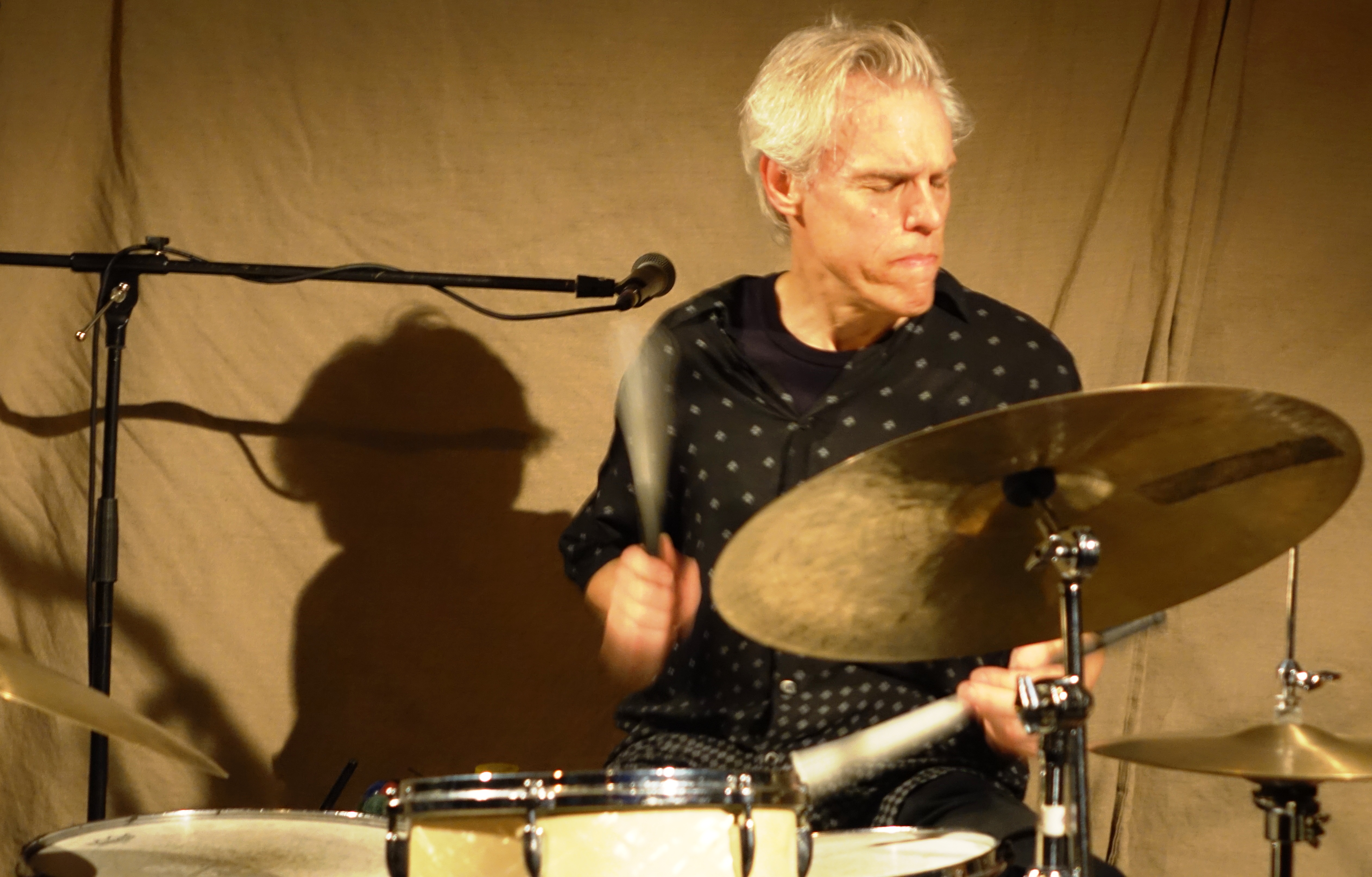 Gerry Hemingway at Cafe Oto, London in April 2018