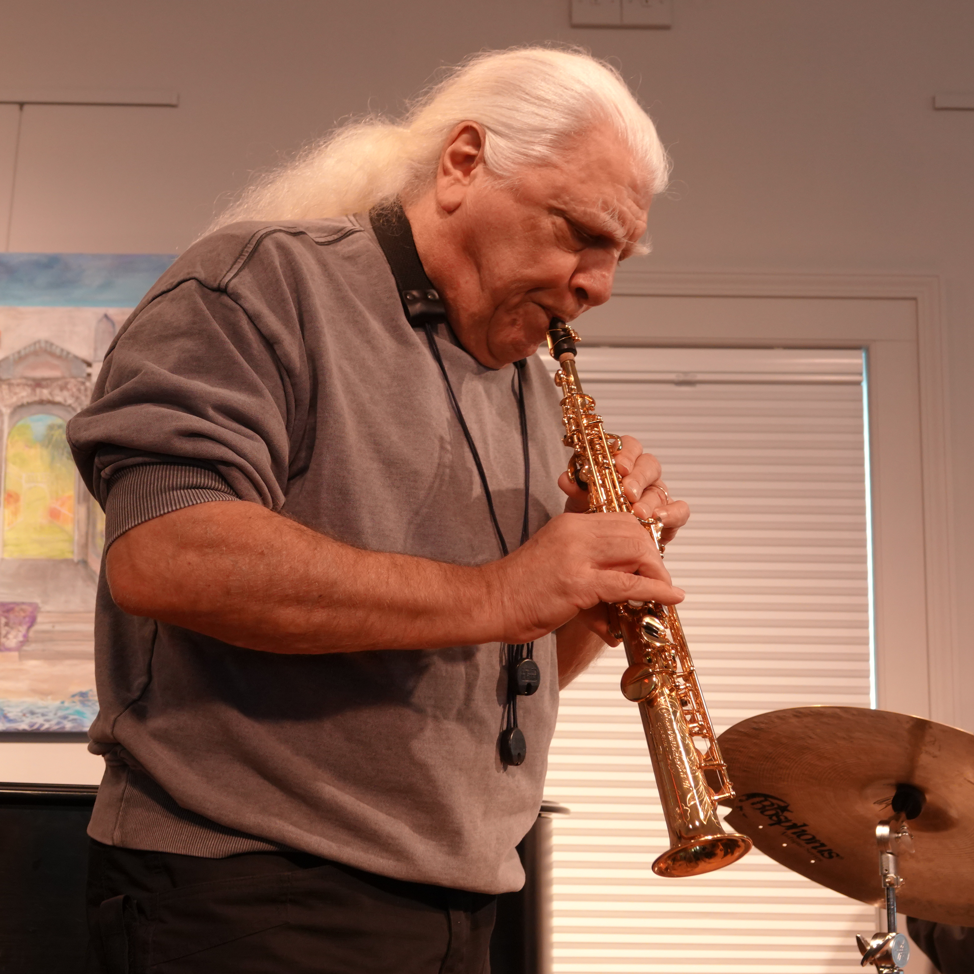 Vinny Golia at Edgefest 2026 — jazz photo by Frank Rubolino | All About Jazz