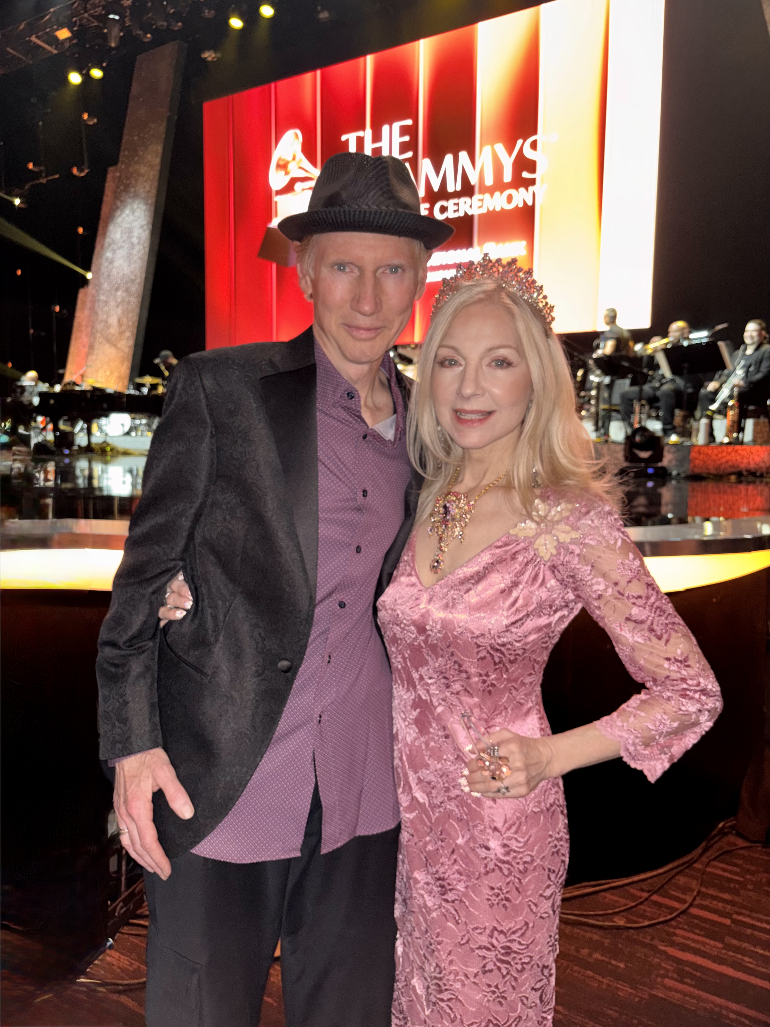 Margee Minier-Tubbs & Premik Russell Tubbs at the 68th Grammys — jazz photo by Margee Minier-Tubbs | All About Jazz