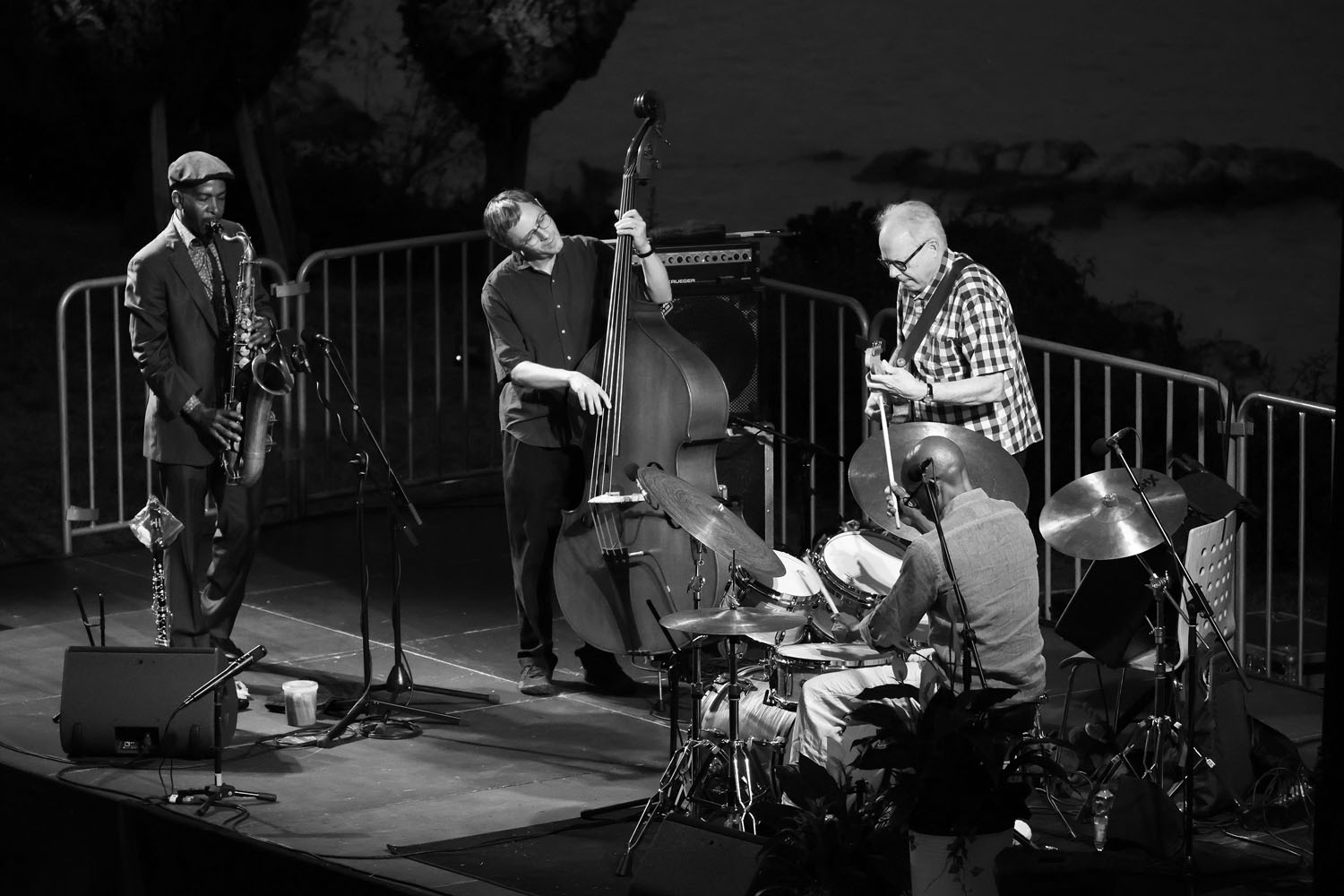 Bill Frisell Trio + Greg Tardy — jazz photo by Luciano Rossetti | All About Jazz