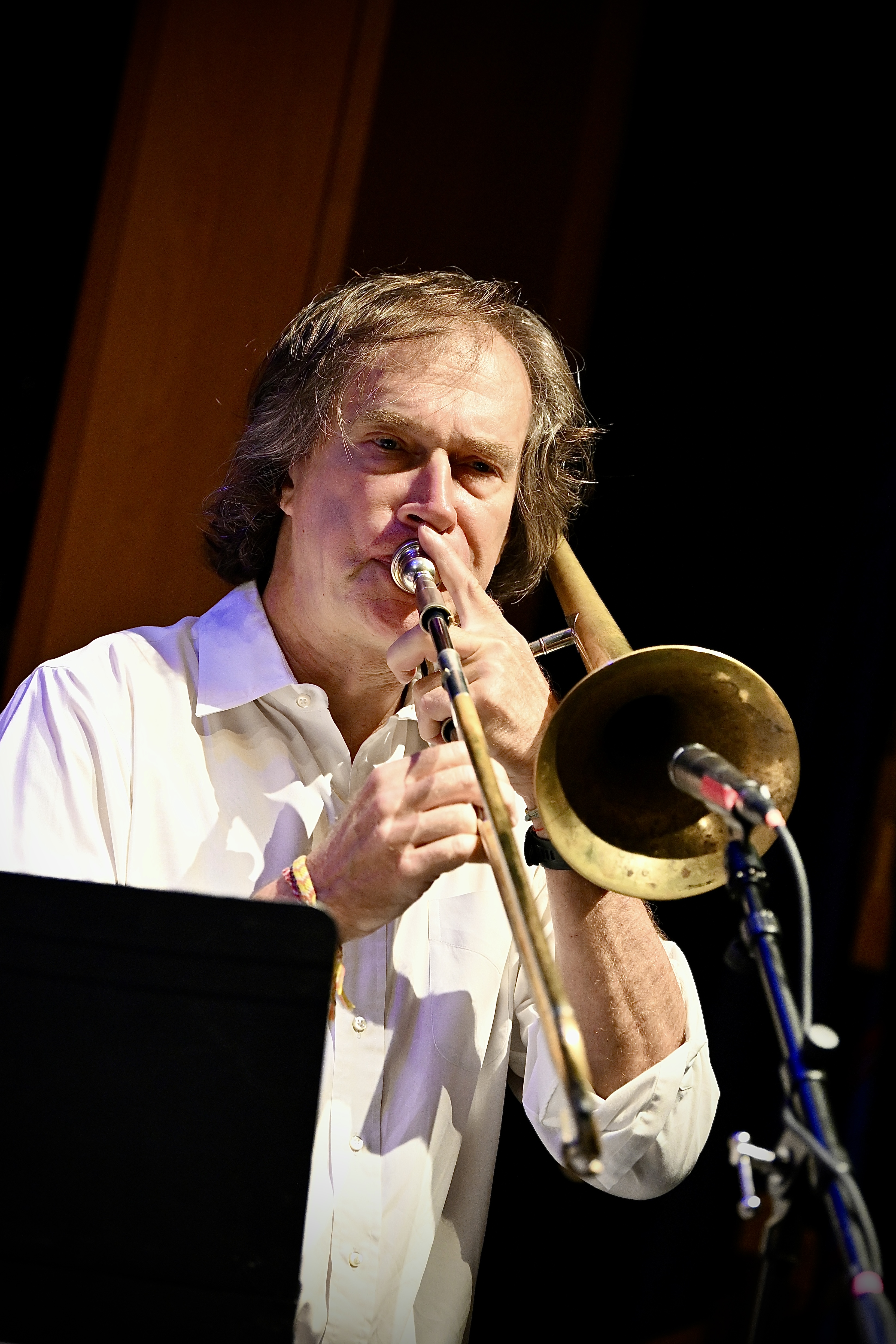 Chris Washburne (with Bobby Sanabria) — jazz photo by Dan Bilawsky | All About Jazz