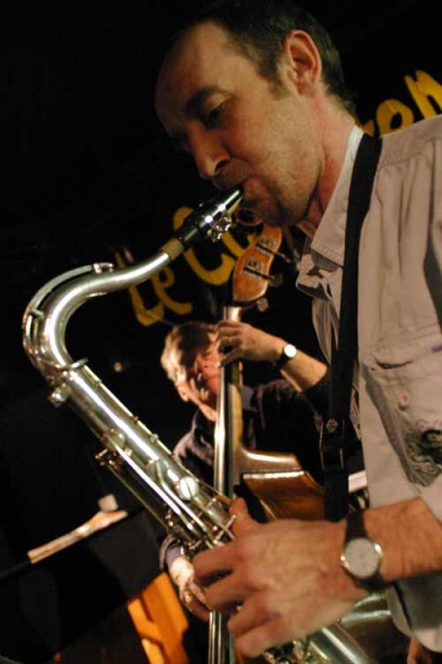 Philippe Ding and Gerard Cuenoud with "Git Your Kicks 4tet" at le Contretemps, Geneva, Switzerland, 2005