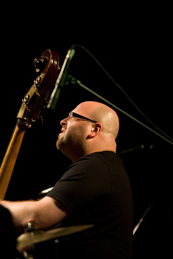 Yaron Stavi of Gilad Atzmon and Orient House Ensemble - Jazz in the Forest Festival - Suleczyno/ Poland in Jul. 2008