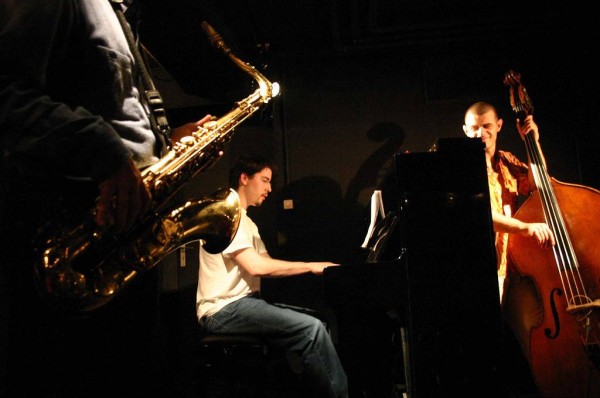 Gilles Torrent, Matthieu Rossignely and Francois Gallix with "Gilles Torrent Quartet" at le Contretemps, Geneva, Switzerland, 20