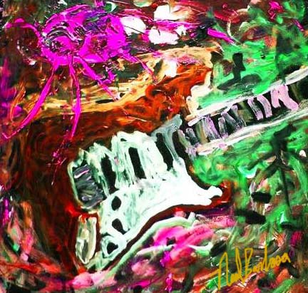 Guitar Acrylic 24x24