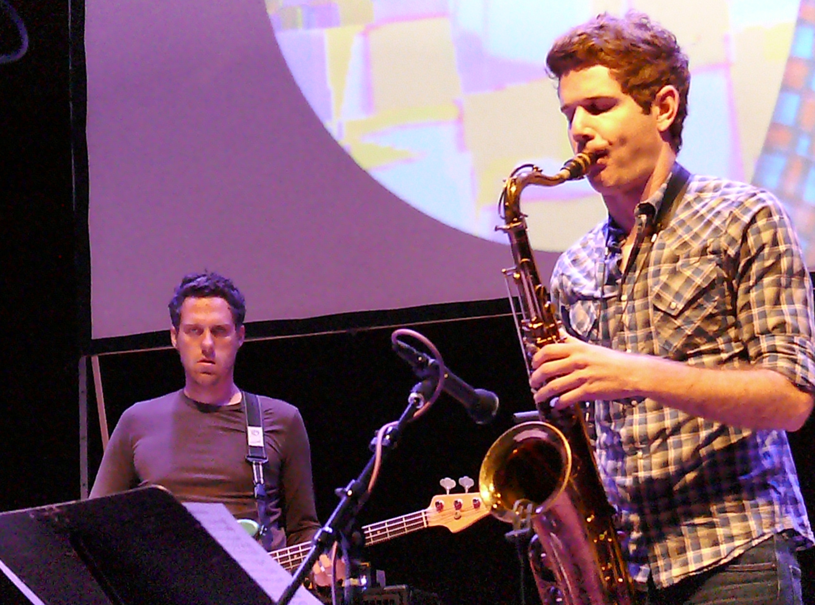 Kaveh Rastegar and Ben Wendel at the Vision Festival, NYC in June 2012