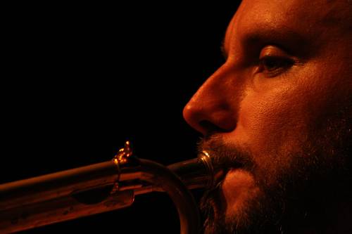 Yannick Barman with the "Francois Lindemann Sextet" at the Festival Des Cropettes de L'Amr, Geneva, Switzerland,2005