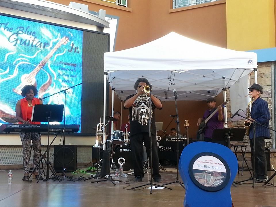 Performing at Blue Guitar Festival