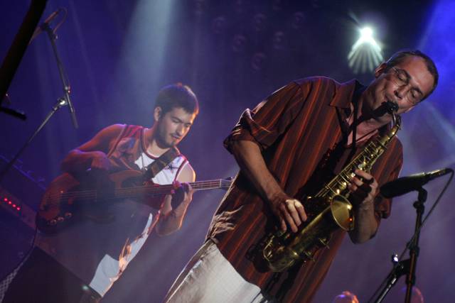 Cyril Moulas and Diego Fano or Amaury Bach with "Lebocal" at the Parc la Grange, Musiques En Ete, Geneva,Switzerland,2005