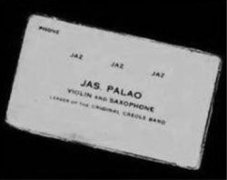 Jimmy Palao's 1908 Business Card