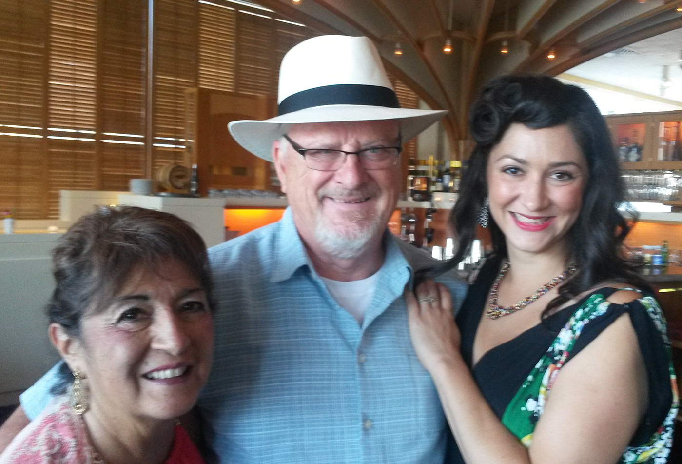 Tom Wells and Geri St. Clair with vocalist Shay Estes