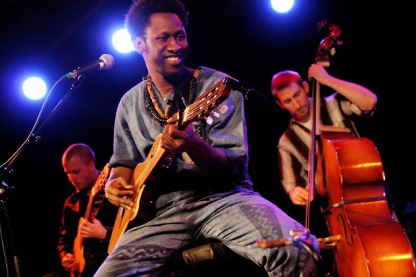 Jeremy Tordjman, Kara and Manu Hagmann with "Kara" at the Sud Des Alpes, Amr, Geneva, Switzerland, March 2006