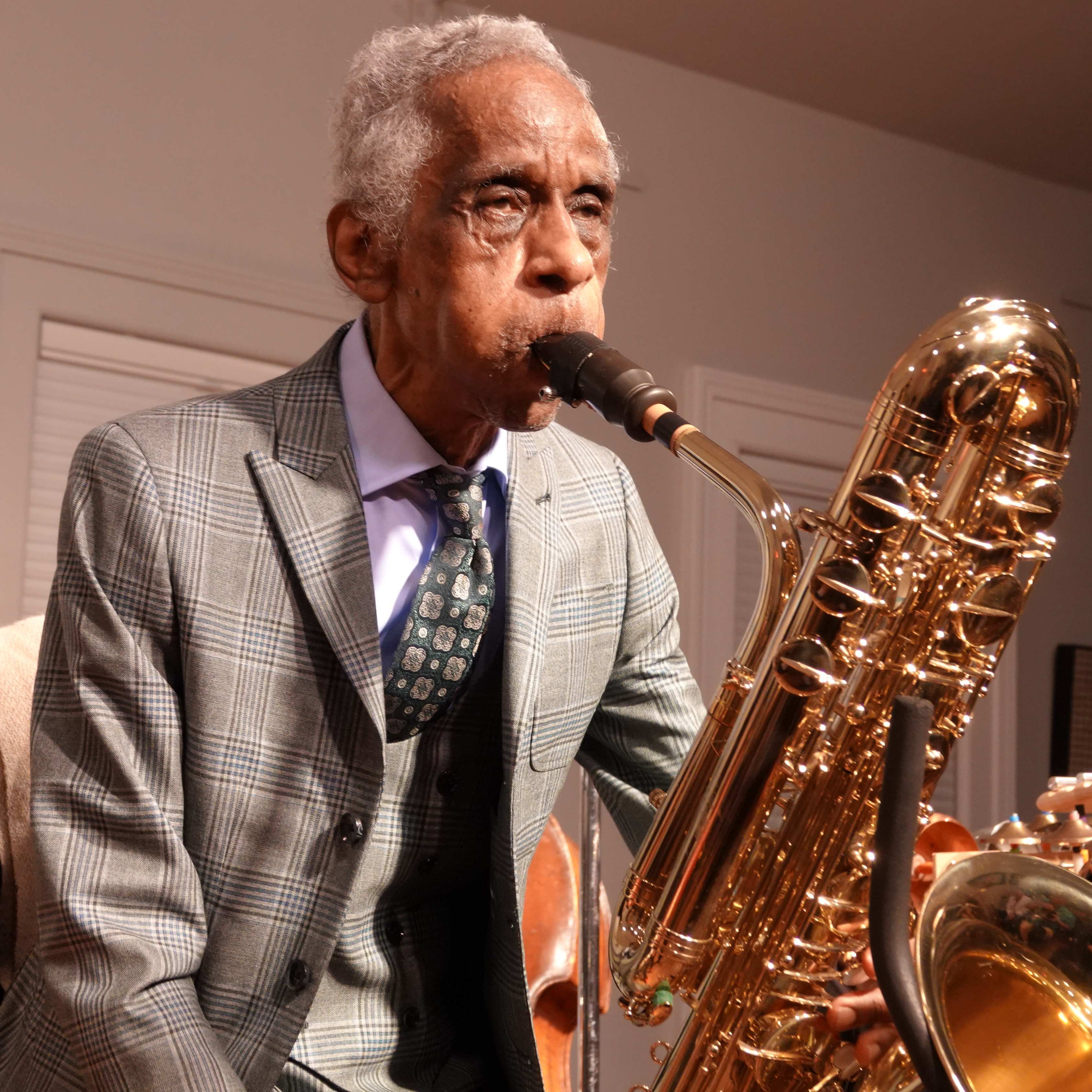 Roscoe Mitchell at Edgefest 2026 — jazz photo by Frank Rubolino | All About Jazz