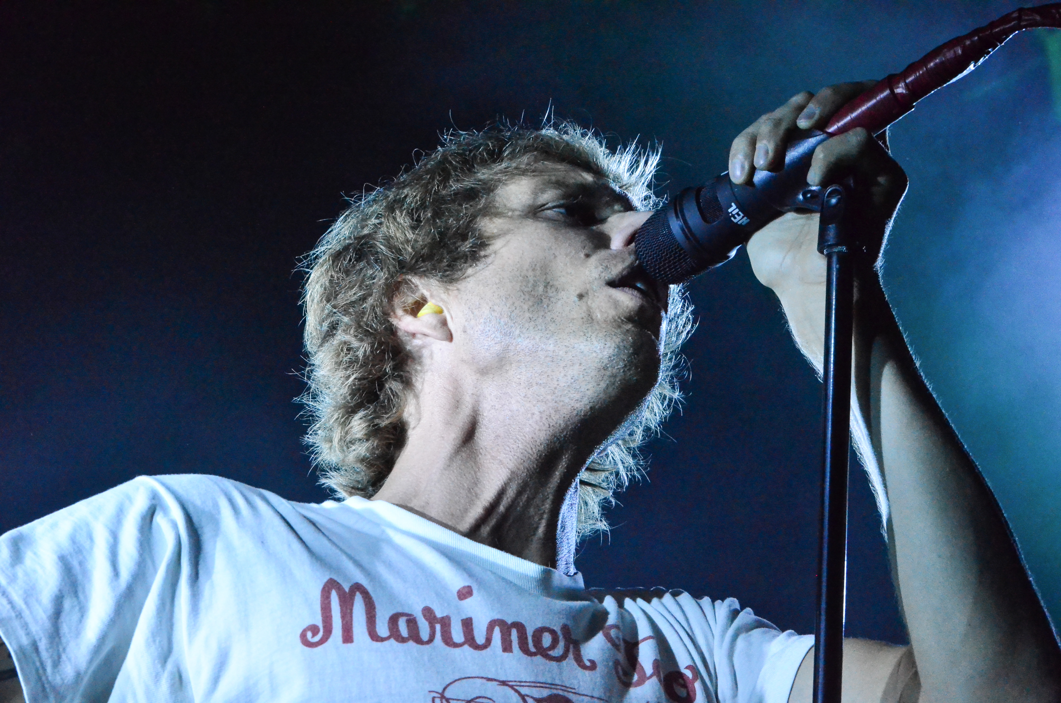 Aaron Bruno of Awolnation at Irving Plaza on 6-27-2015.