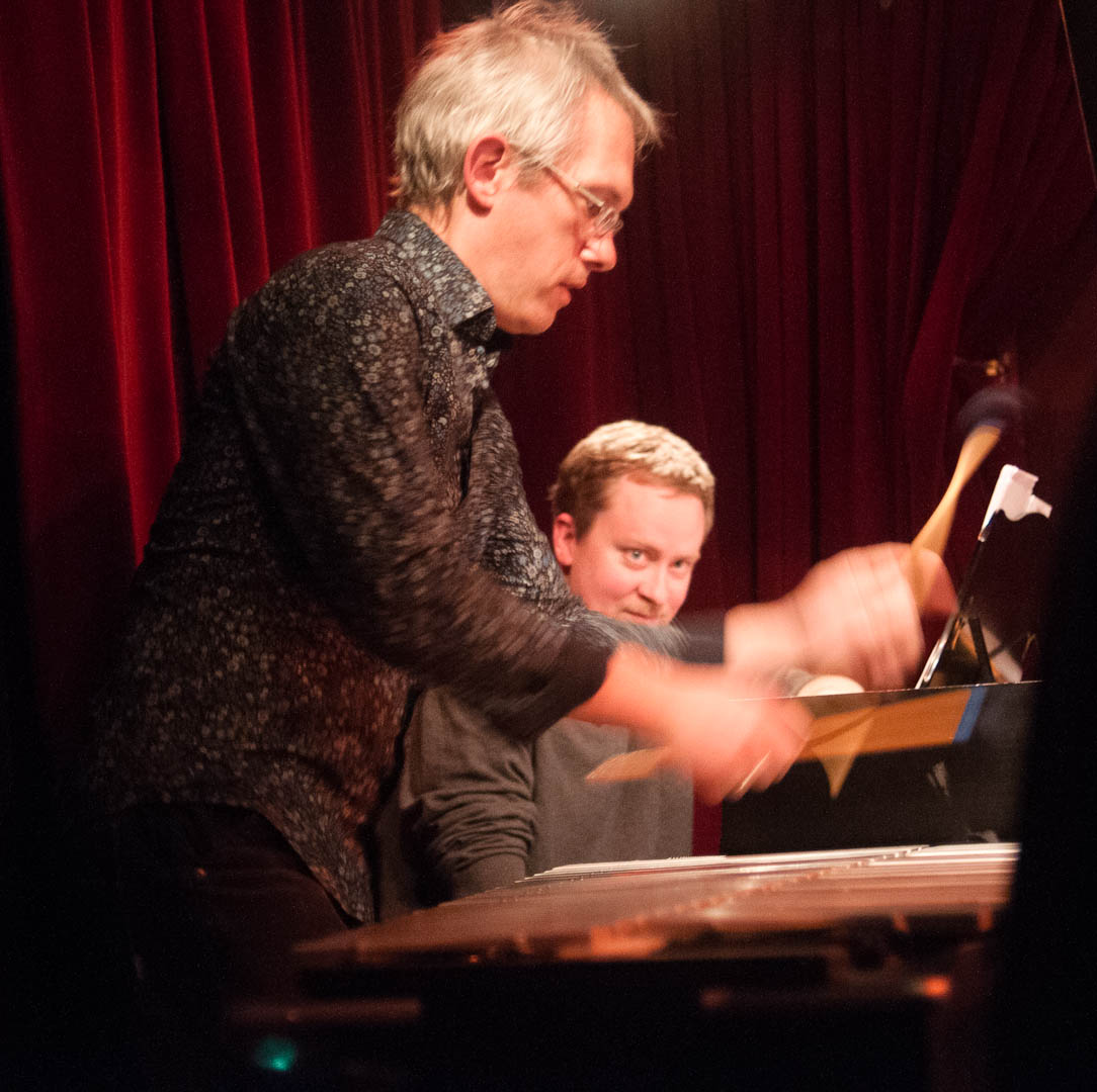 Matt Moran and Matt Mitchell with the Claudia Quintet at the Cornelia Street Cafe