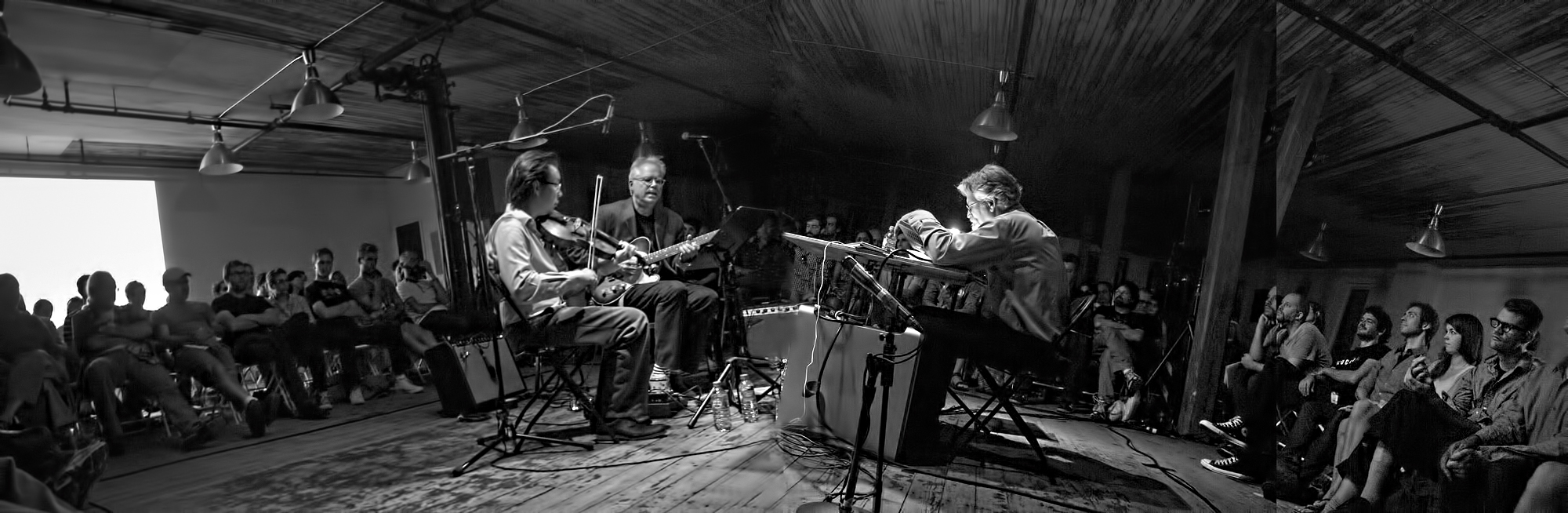 Bill Frisell, Eyvind Kang and Jim Woodring