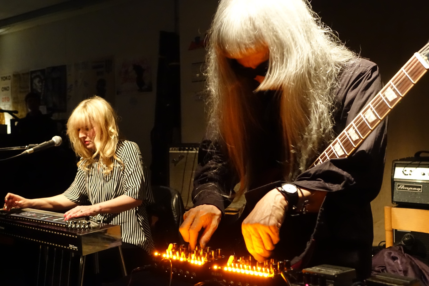 Heather Leigh and Keiji Haino at Cafe Oto, London in March 2018