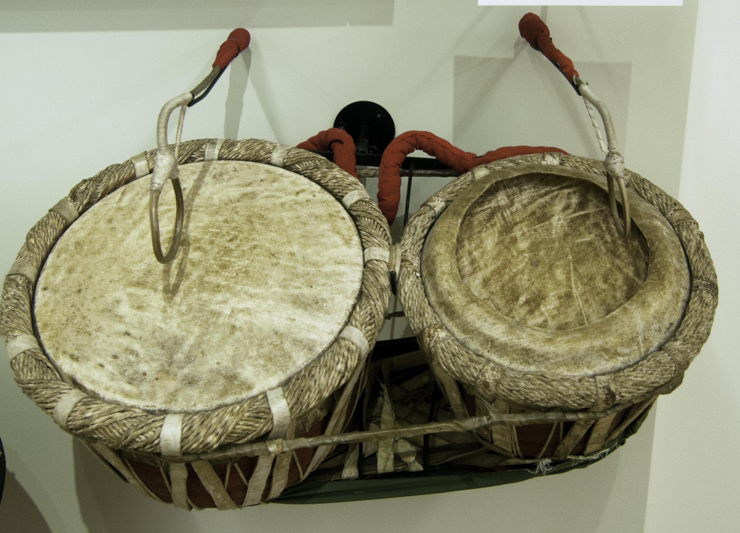 Tammatta (double Kettledrum) On Display At The Musical Instrument Museum (mim) In Phoenix