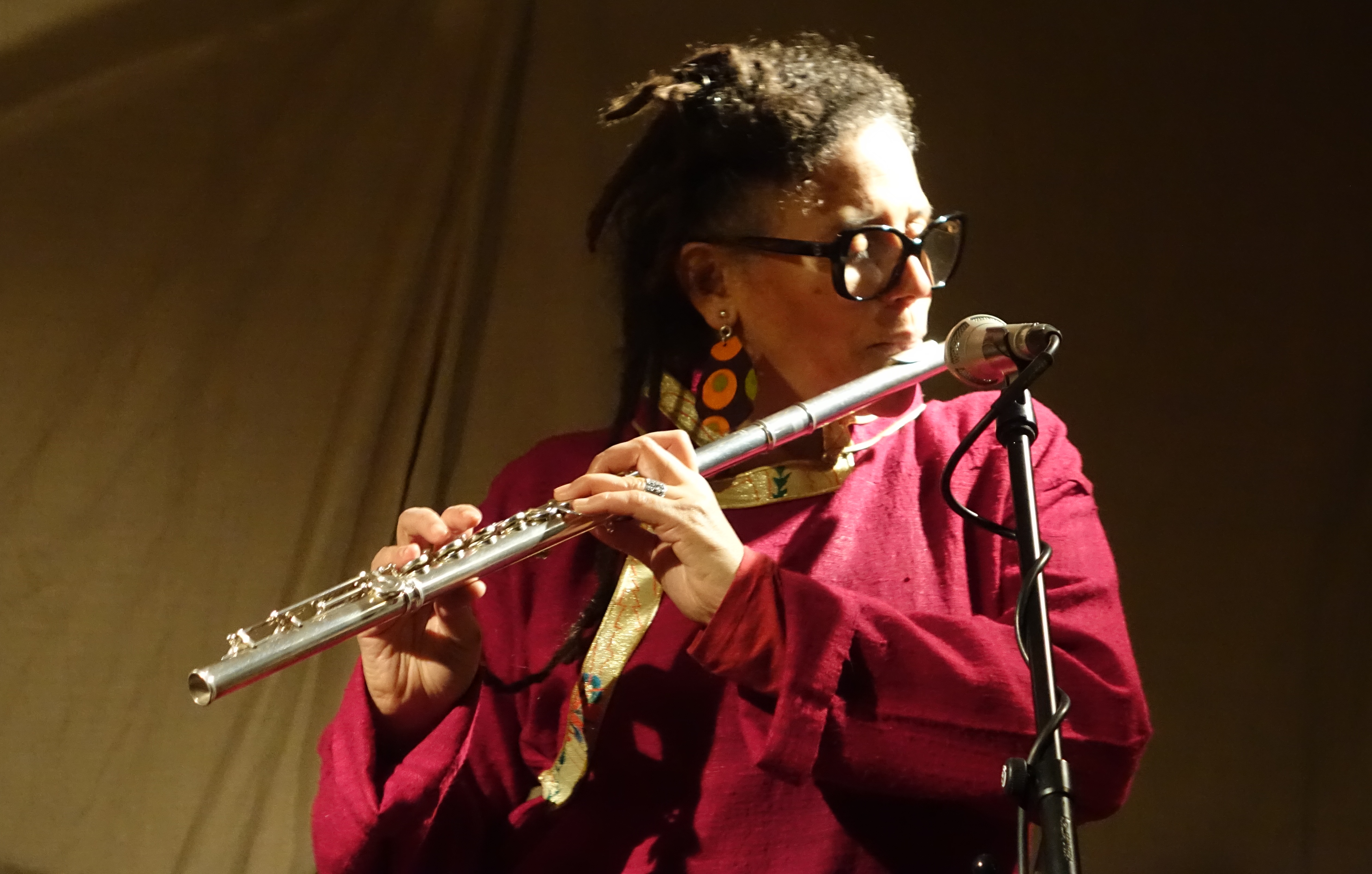 Nicole Mitchell at Cafe Oto, London in April 2019