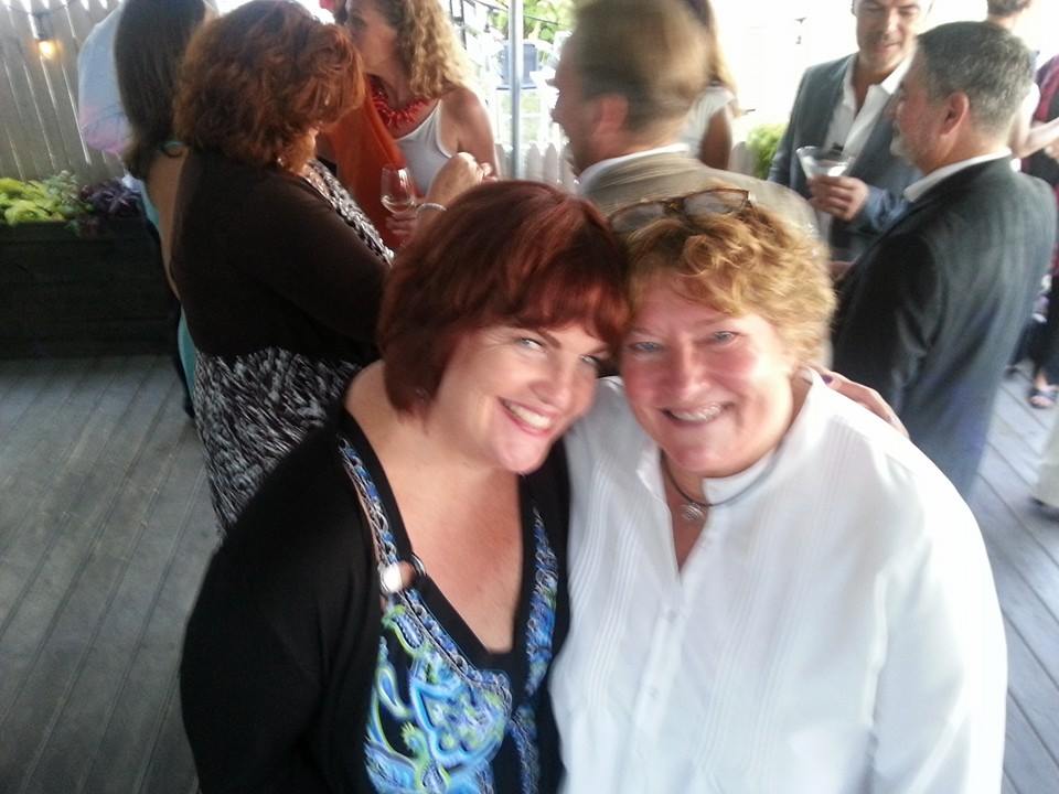 Suede with dear pal & Broadway Star Mary Callanan
