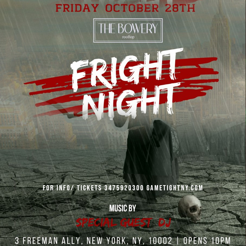 The Bowery Rooftop Halloween Friday Party 2022 General Admission