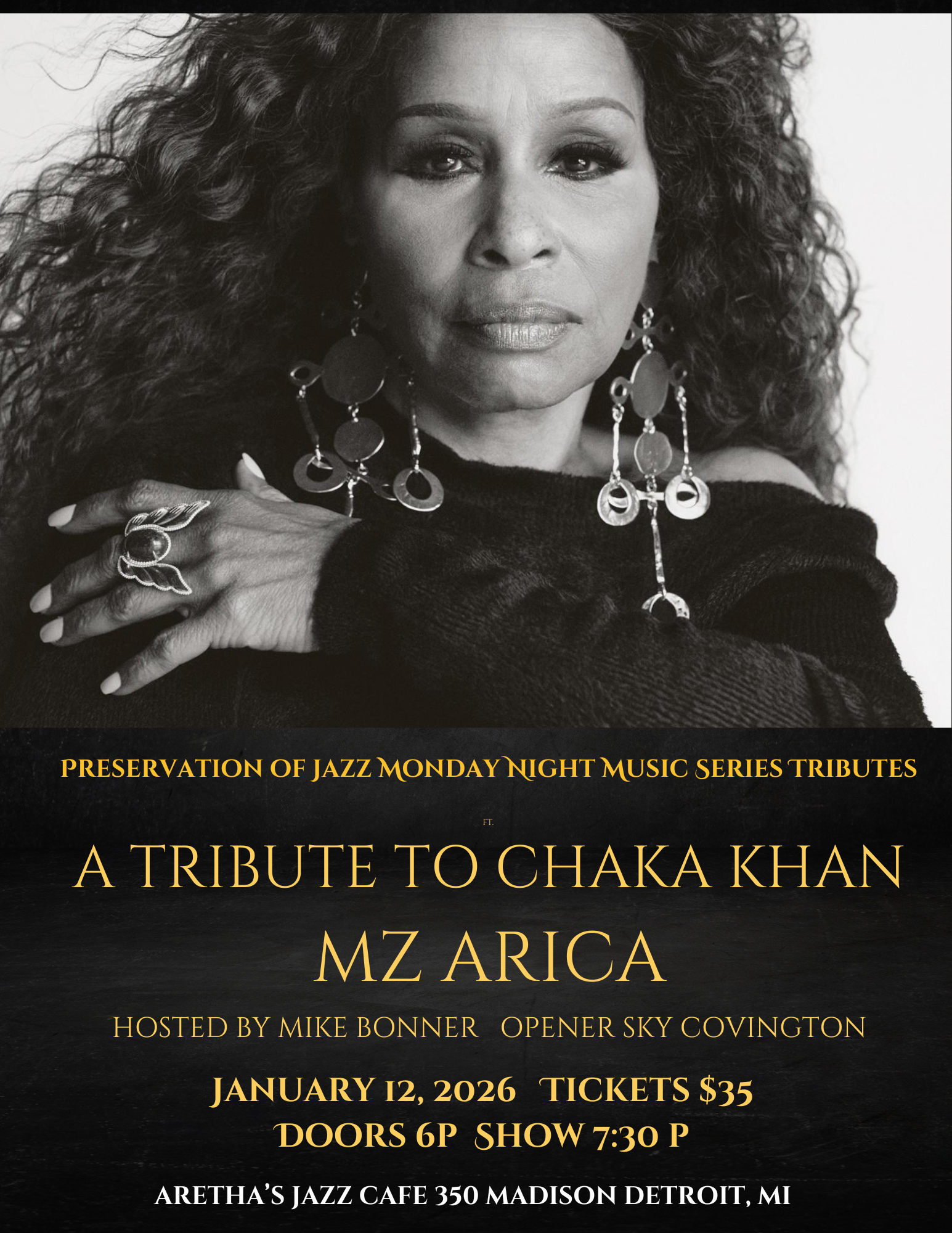 Sky Covington's Preservation Of Jazz Presents The Chaka Khan Ft. Arica — jazz photo by Sky Covington  | All About Jazz