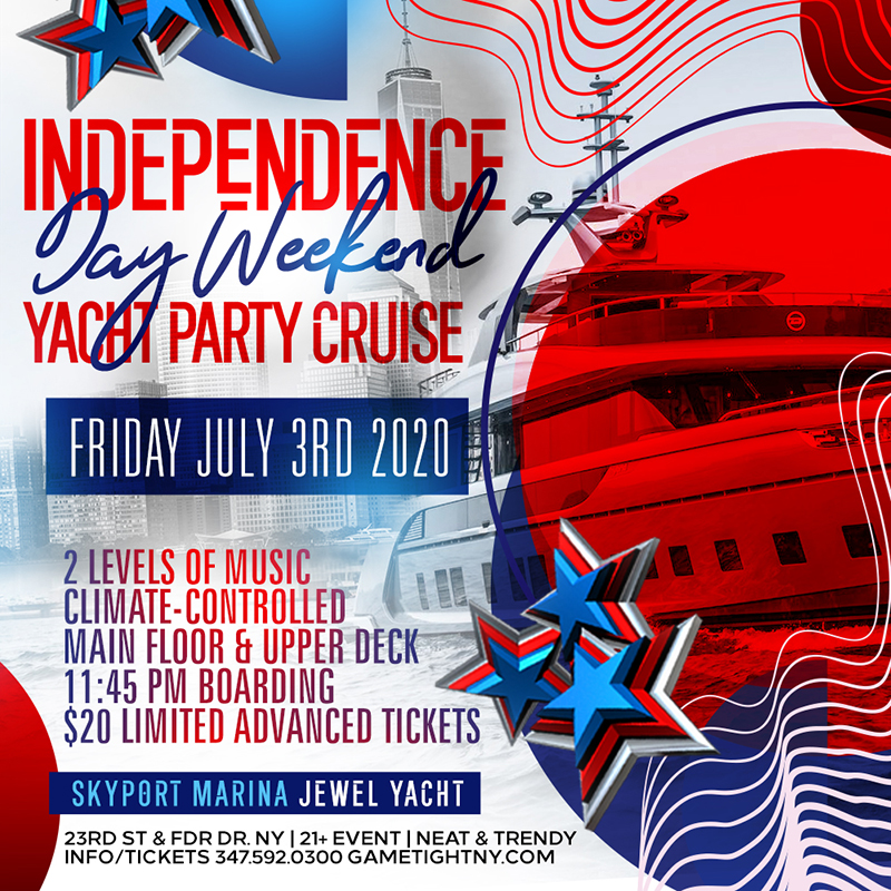 Nyc Independence Day Weekend Yacht Party At Skyport Marina