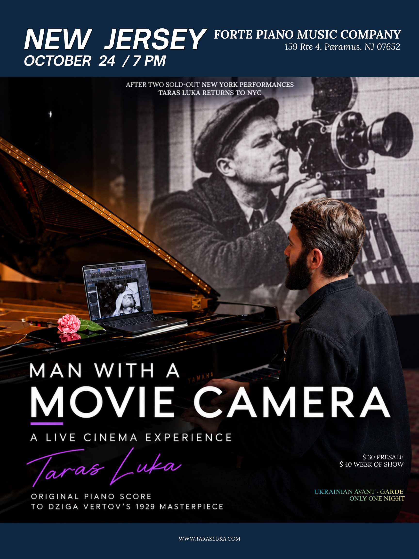 Man With A Movie Camera — Original Piano Score By Taras Luka  — jazz photo by Taras Luka | All About Jazz