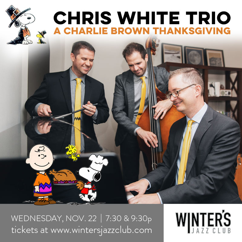 Chris White Trio - A Charlie Brown Thanksgiving! — jazz photo by Scott Stegman | All About Jazz