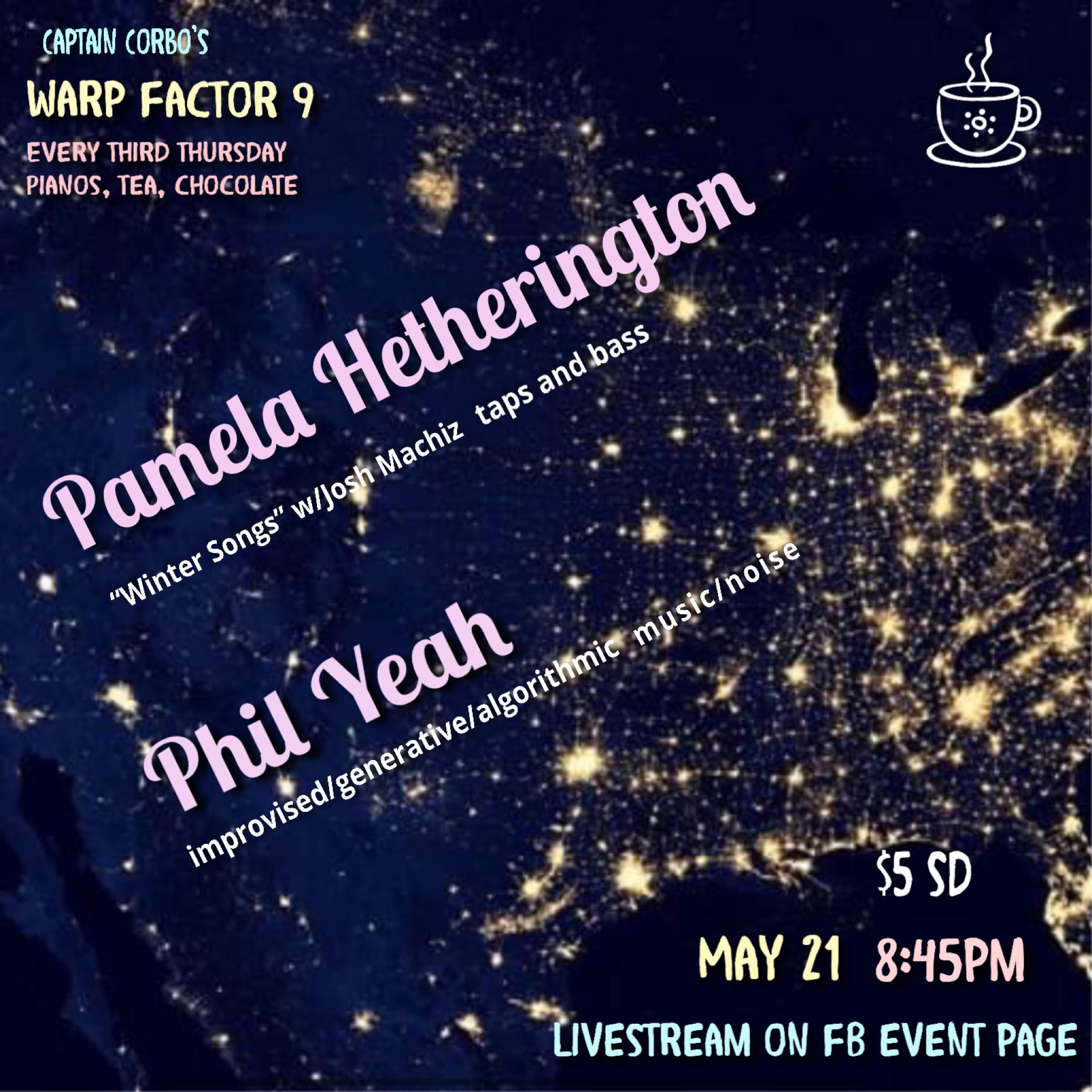 Warp Factor 9 Livestream: Pamela Hetherington/phil Yeah