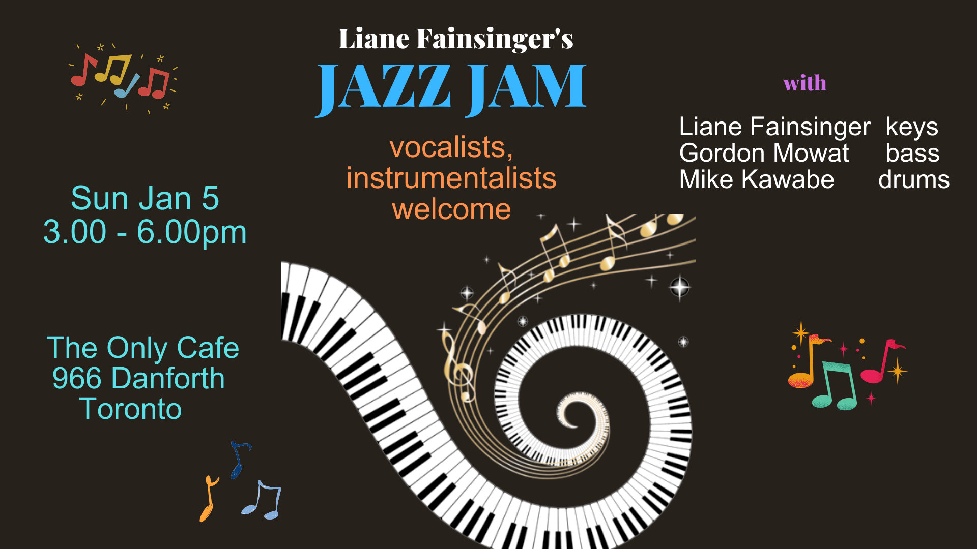 Jazz Jam With The Liane Fainsinger Trio