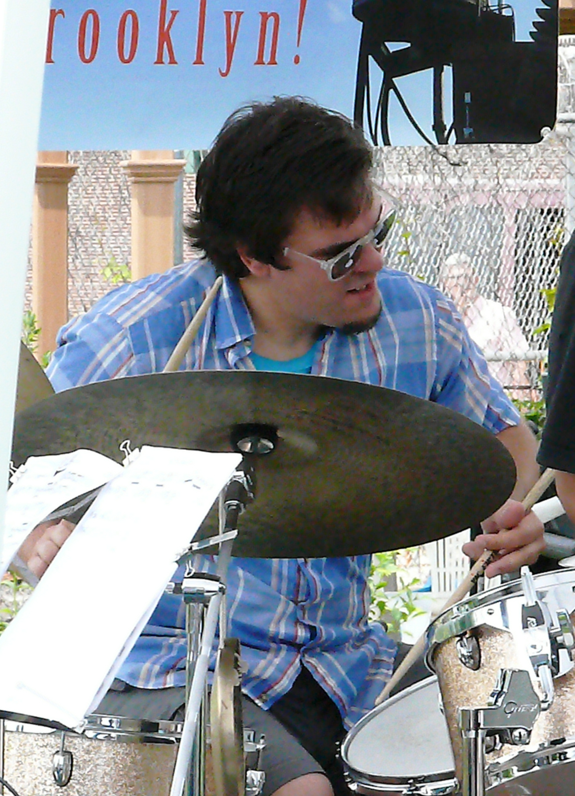 Mike pride at red hook jazz festival, new york in june 2013