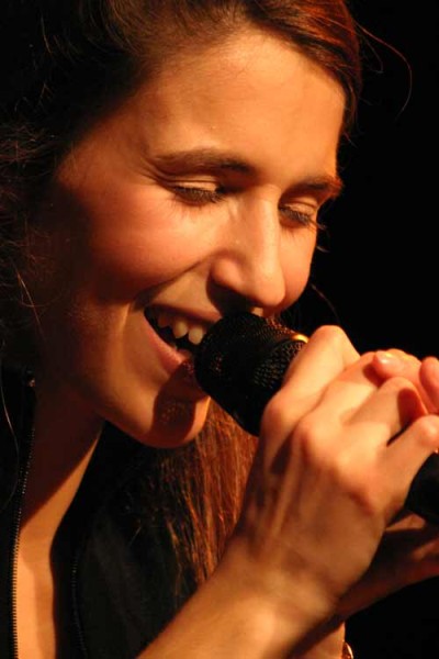 Chloe Levy with "Duo Yannick Delez Chloe Levy" at Amr, Sud Des Alpes, Geneva, Switzerland, 2004