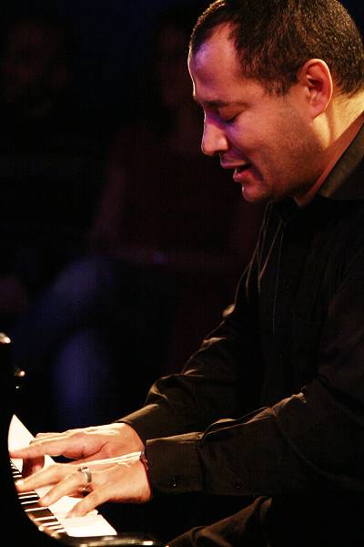 Moncef Genoud with the "Moncef Genoud Trio" at the Sud Des Alpes, Amr, Geneva, Switzerland,2005