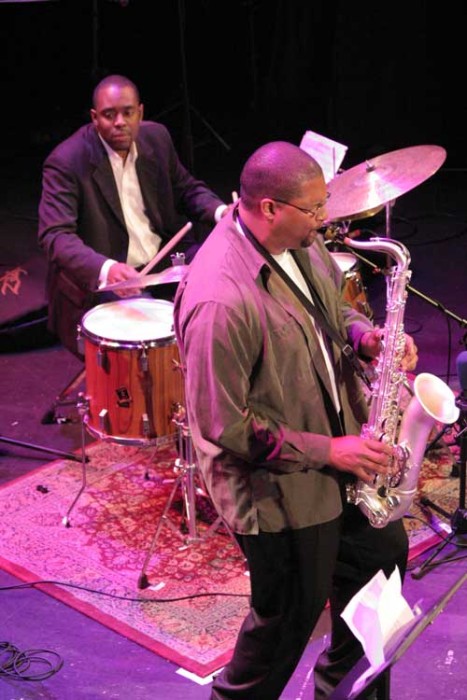 Jimmy Greene and Neal Smith with the "Tom Harrell Quintet" at the Amr Jazz Festival, Alhambra, Geneva, Switzerland, 2005