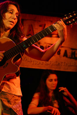 Rosanna Tavares and Rosanna Leventhal with "Rosanna & Zelia" at Amr, Sud Des Alpes, Geneva, Switzerland,2005