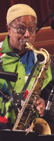 Ari Brown with Nicole Mitchell's Black Earth Orchestra at 2010 Chicago Jazz Festival