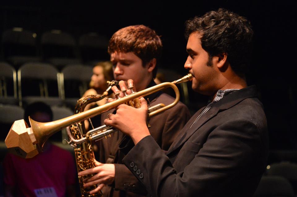 Adesh balraj (trumpet) and holden ross (tenor saxophone)