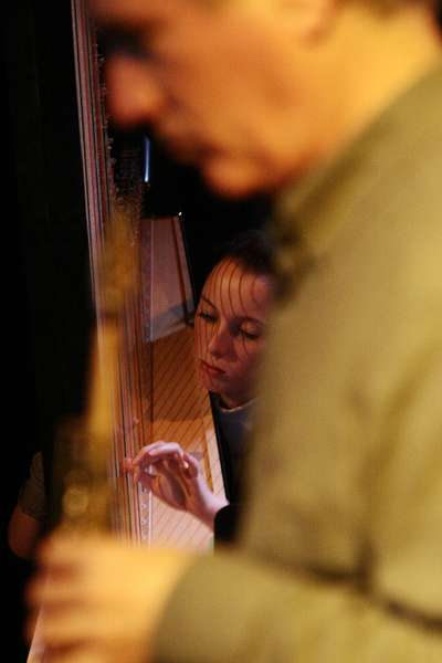 Julie Campiche and Gilles Torrent with "Gilles Torrent World Jazz Sound" at la Traverse, Geneva, Switzerland, 2005